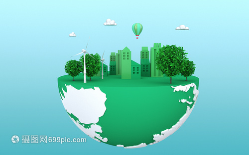 3D創意環保場景